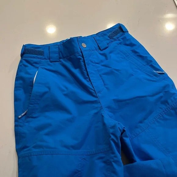 Columbia Titanium Omni-Tech Kids Blue Waterproof Snow Pants Sz. LG Ski Snowboard - Picture 4 of 16